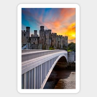 Conwy Castle Wales Sticker